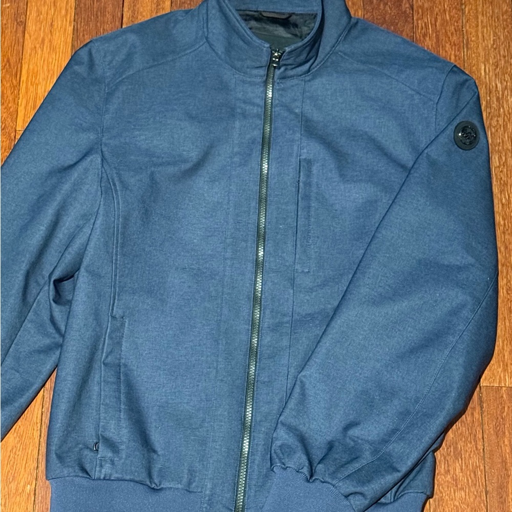 Michael Kors Blue Bomber Jacket
